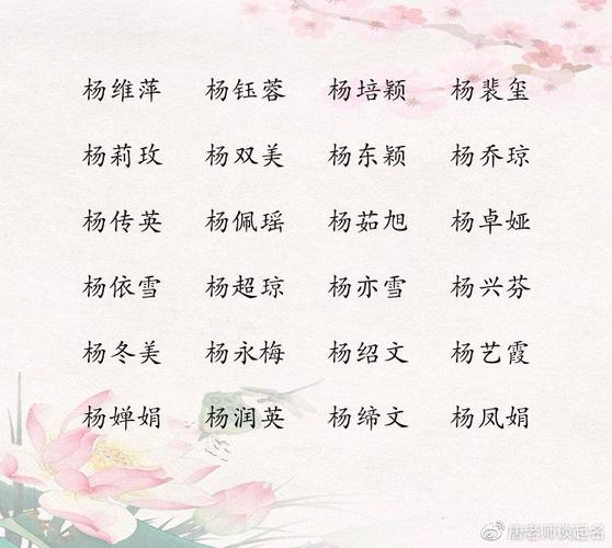 给美丽的女孩起名子